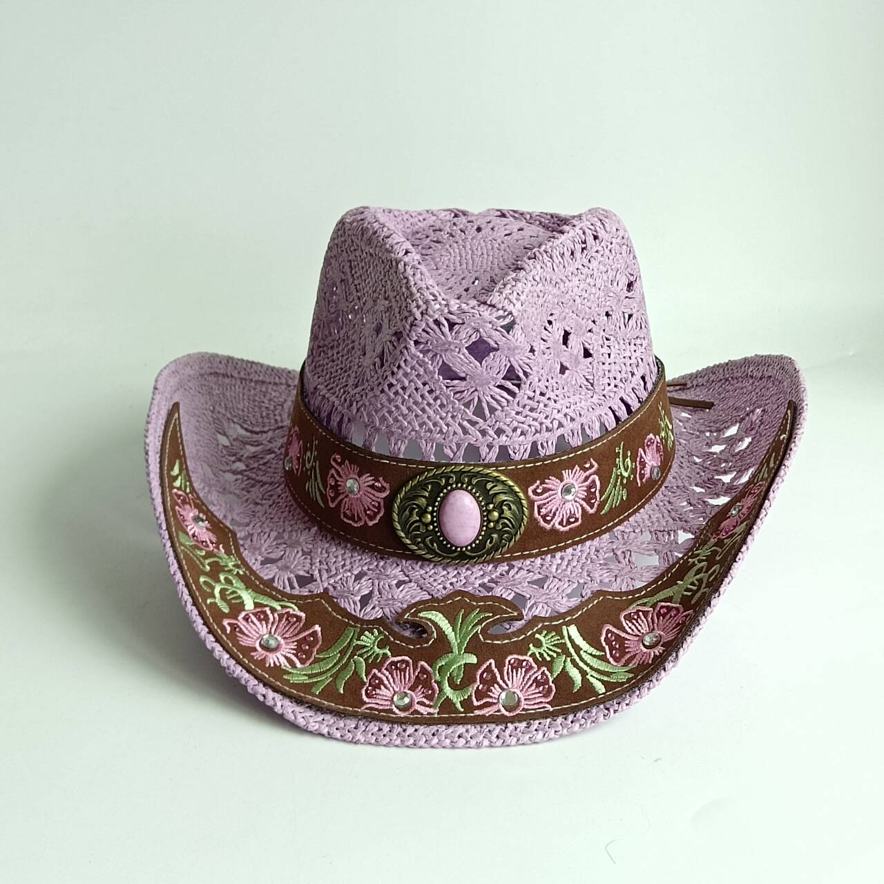 Cowboy Hat Straw - Cappello da Cowboy da Donna in