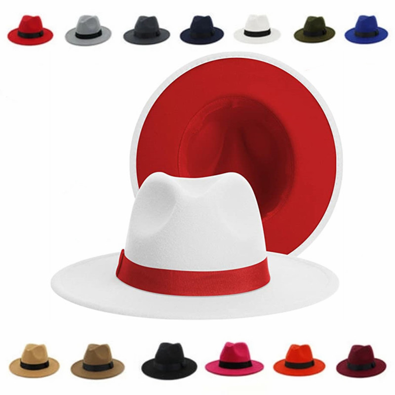Fedora Hat Wool - Cappello Fedora invernale classico patchwork da