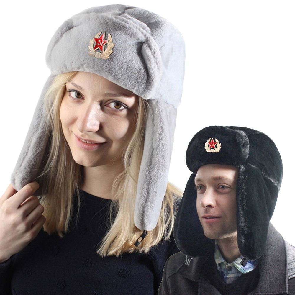Winter Trapper Hat - Cappello bomber spesso all'aperto Peluche caldo