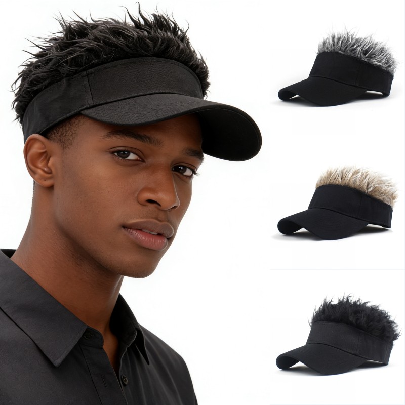 Visor Sun Hat - Cappello da Baseball con Punte Sintetiche