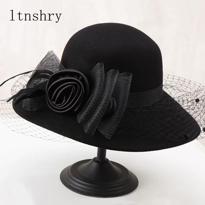 Fedora Hat Wool - Elegante Cappello Fedora da Donna in