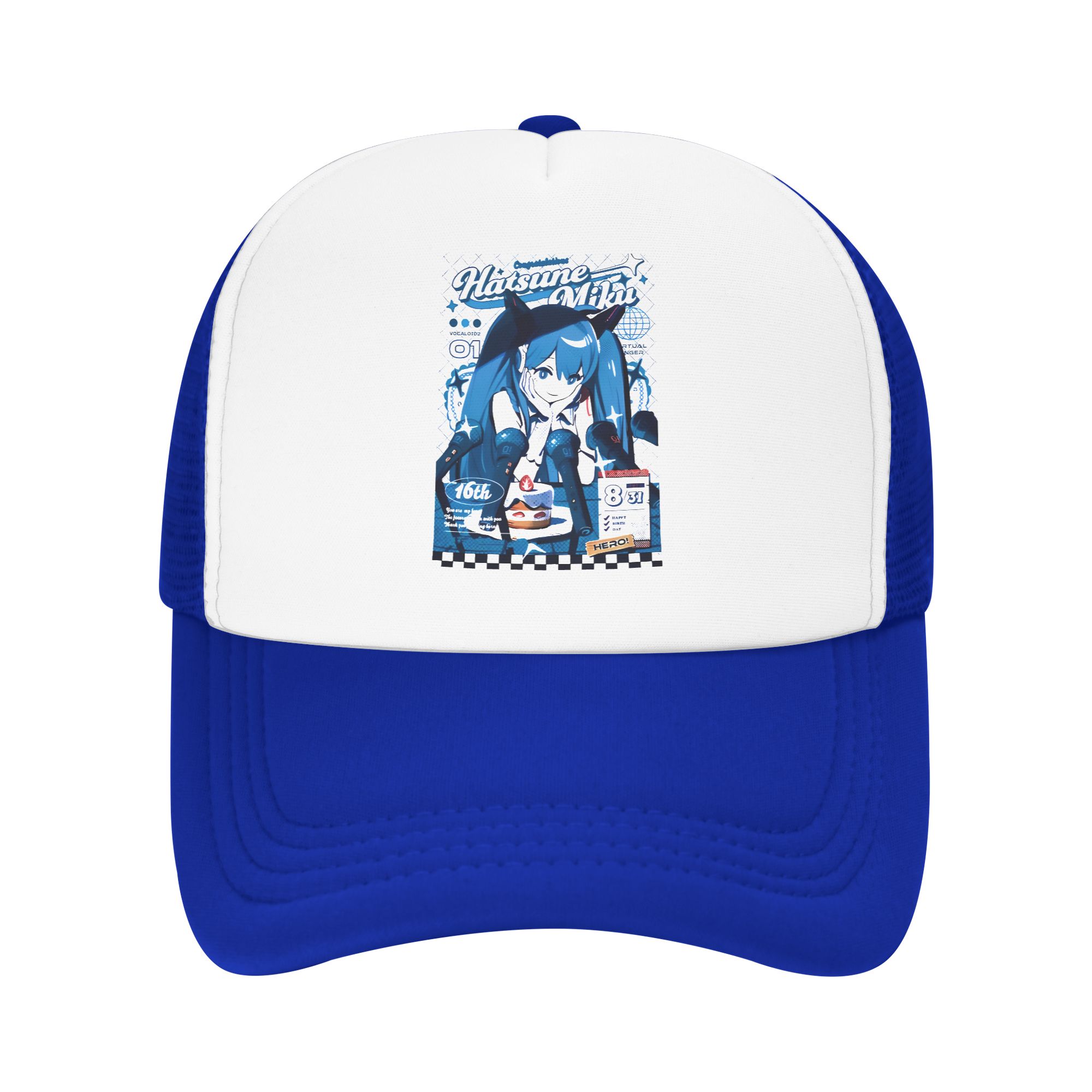 Trucker Cap Mesh - Cappello Trucker in Schiuma Hatsune Miku,