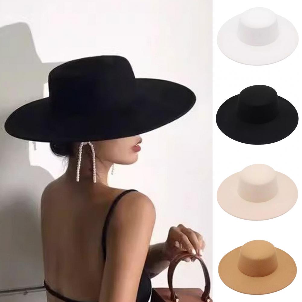 Fedora a tesa larga da donna,  - Fedora Hat Wool recensione e prezzo