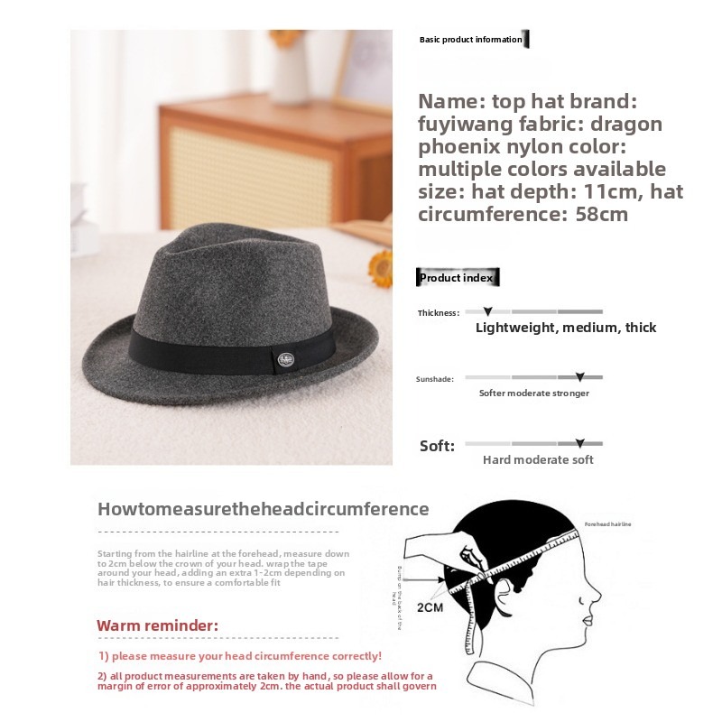 Cappello Fedora in Feltro di L - Fedora Hat Wool recensione e prezzo
